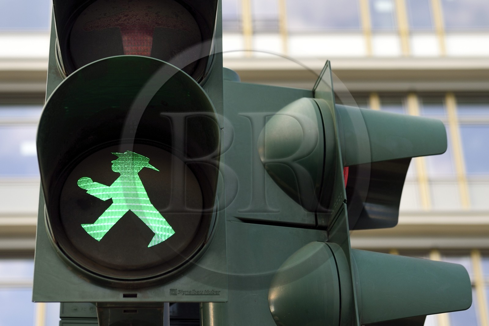 Allemagne, Berlin, Ampelmann, les bonhommes rouges et verts des feux pour piétons de l'ex-RDA