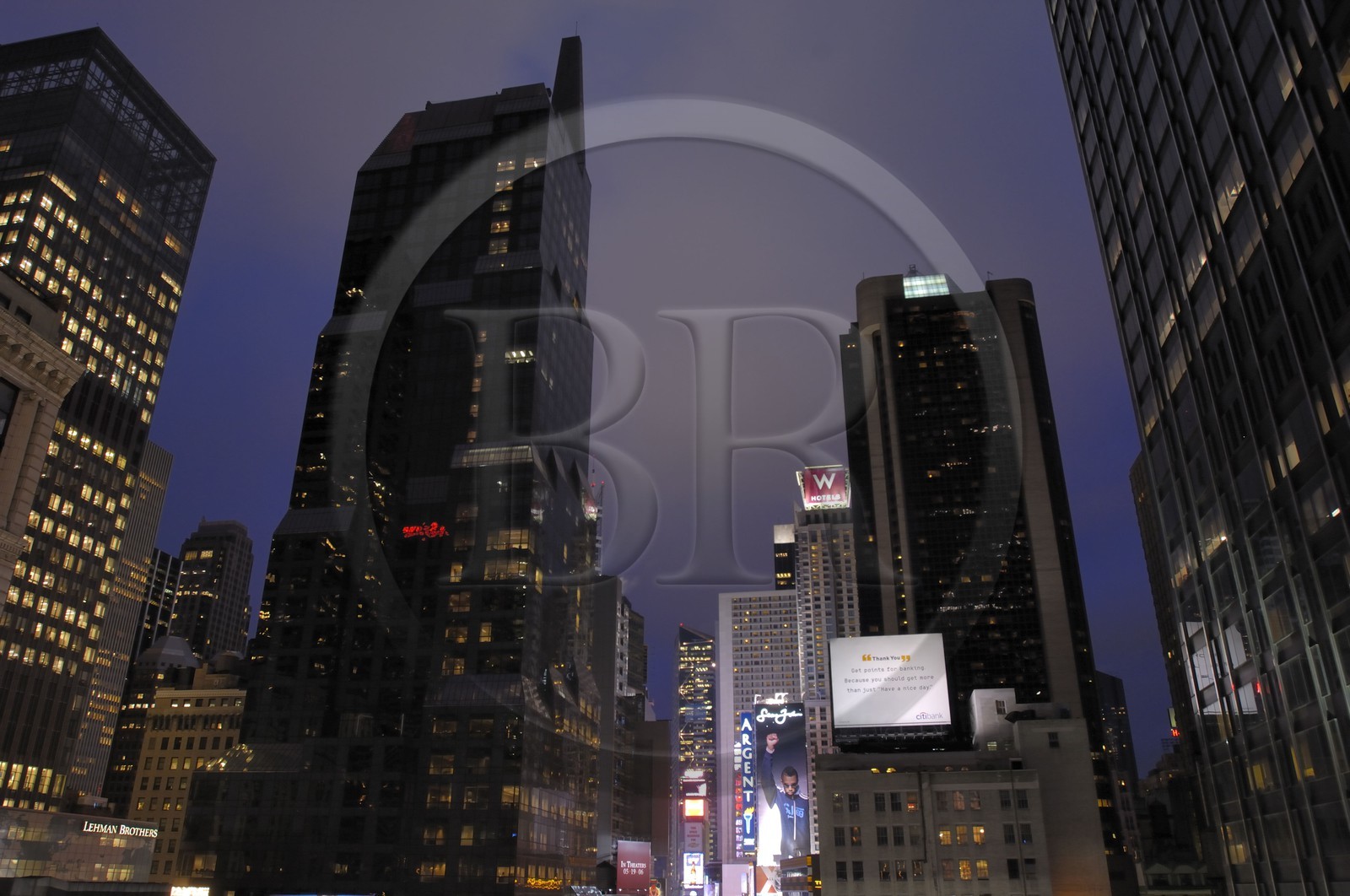 Etats-Unis, New York, Manhattan, Brodway et Times Square