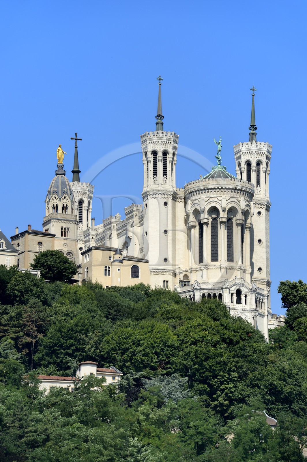 France, Rhone, Lyon, historical site listed as World Heritage by UNESCO, Notre Dame de Fourviere Basilica
