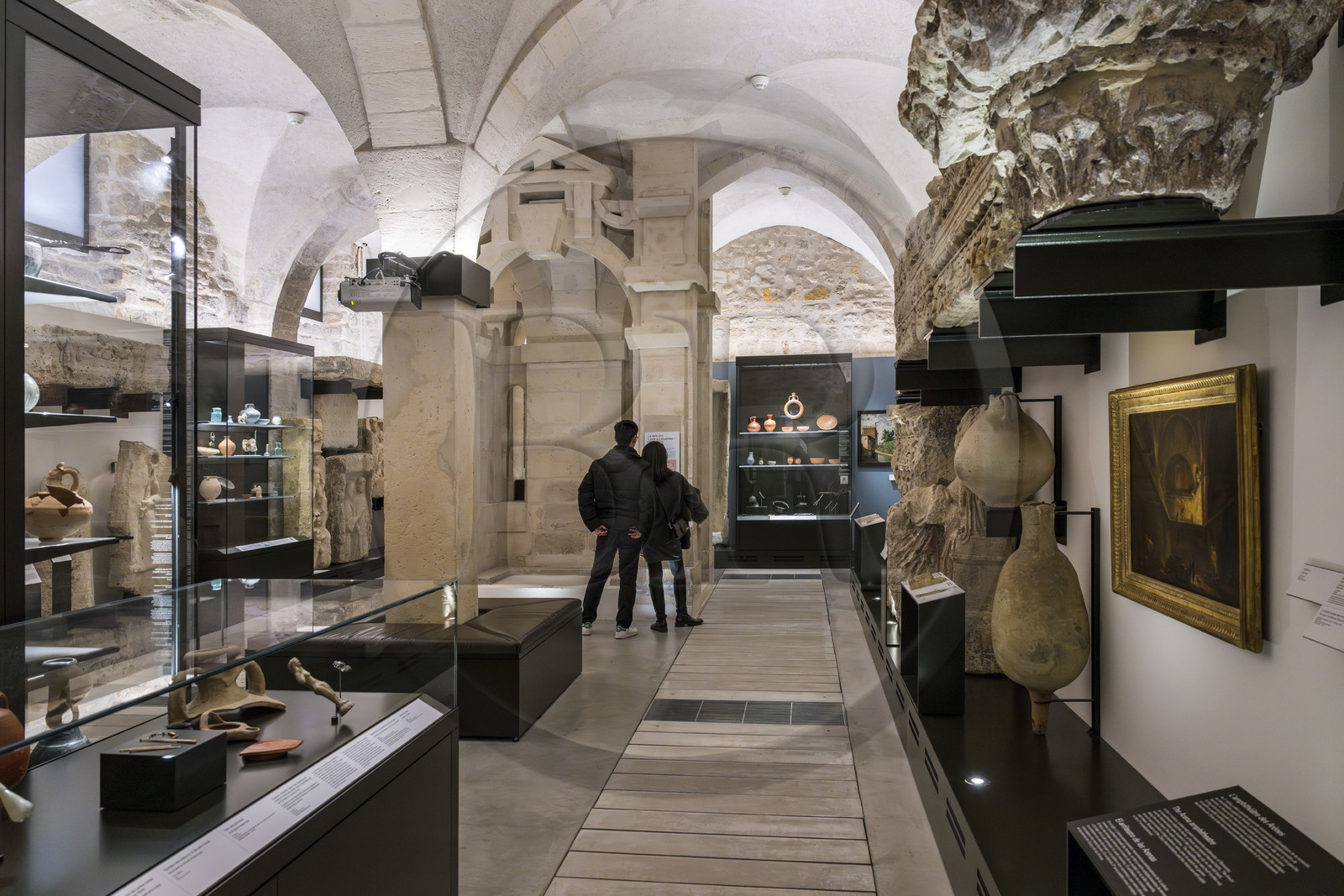 France, Paris, Marais district, Carnavalet Museum, the room called the Skeleton Cave