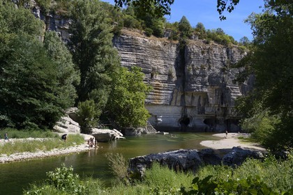 France, Ardèche (07), Gorges de l'Ardèche, Labeaume, gorges de la rivière La Beaume