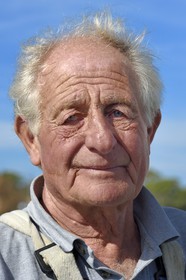 France, Var (83), Iles d'Hyères, parc national de Port Cros, Ile de Porquerolles, Bernard Samuel dit Sam le pêcheur