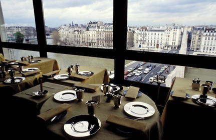 France, Paris (75), le quartier Notre-Dame vue depuis la tour d'Argent