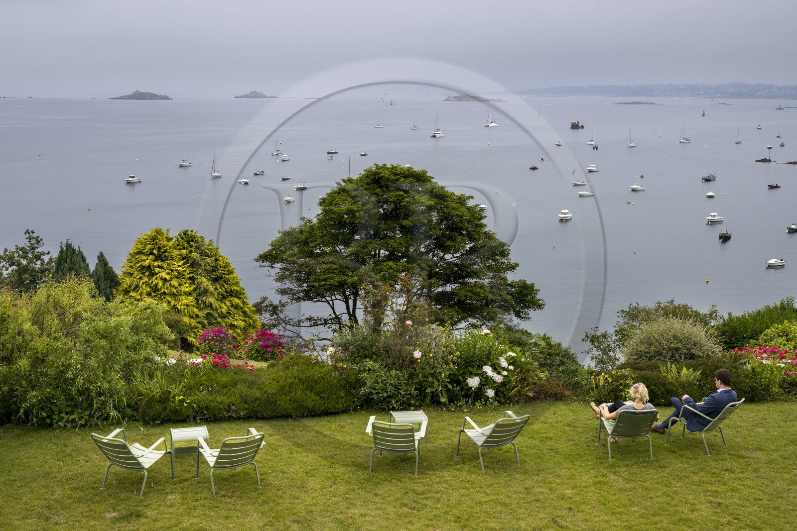 France, Finistère (29), Baie de Morlaix, Carantec, restaurant Nicolas Carro étoilé Michelin à l’Hôtel de Carantec