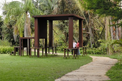 Brésil, Etat du Minas Gerais, région de Belo Horizonte, Brumadinho, centre d'art contemporain Inhotim, Immensa (1982) de Cildo Meireles