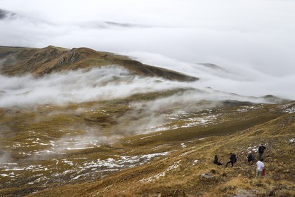 Azerbaïdjan, région de Quba (Guba), chaine de montagne du Grand Caucase, randonnée entre le village de Giriz et de Laza sur le Mont Gizilgaya