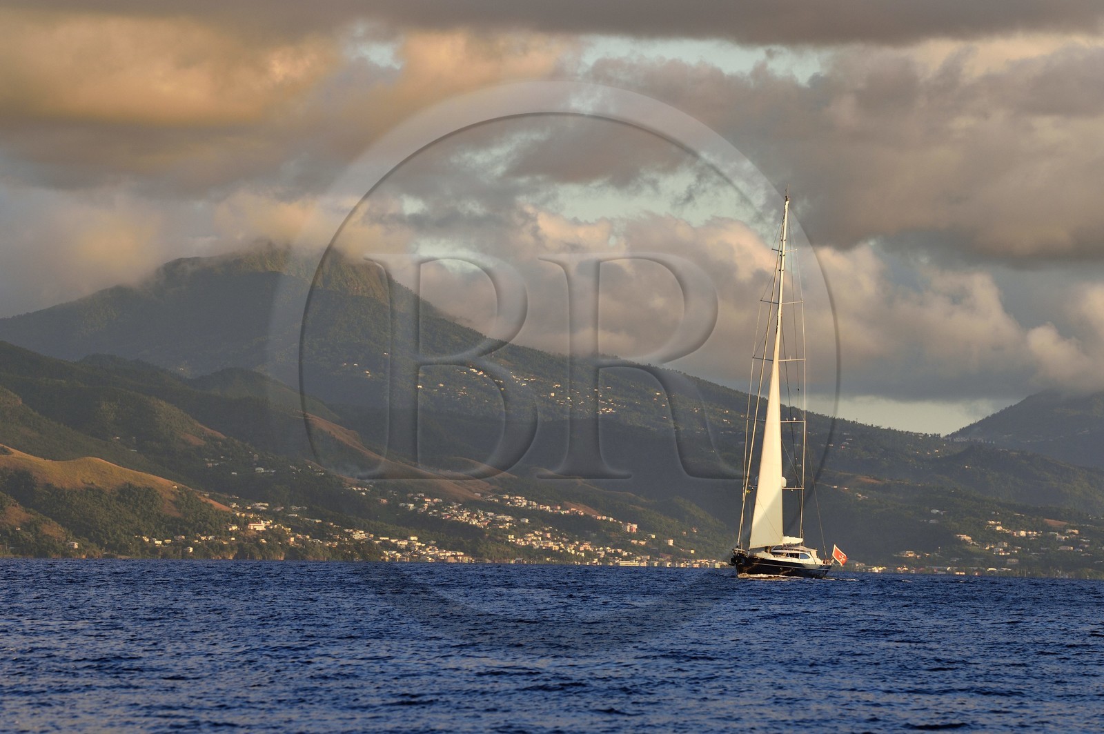Caraïbes, Ile de la Dominique, la côte Ouest au nord de la capitale Roseau