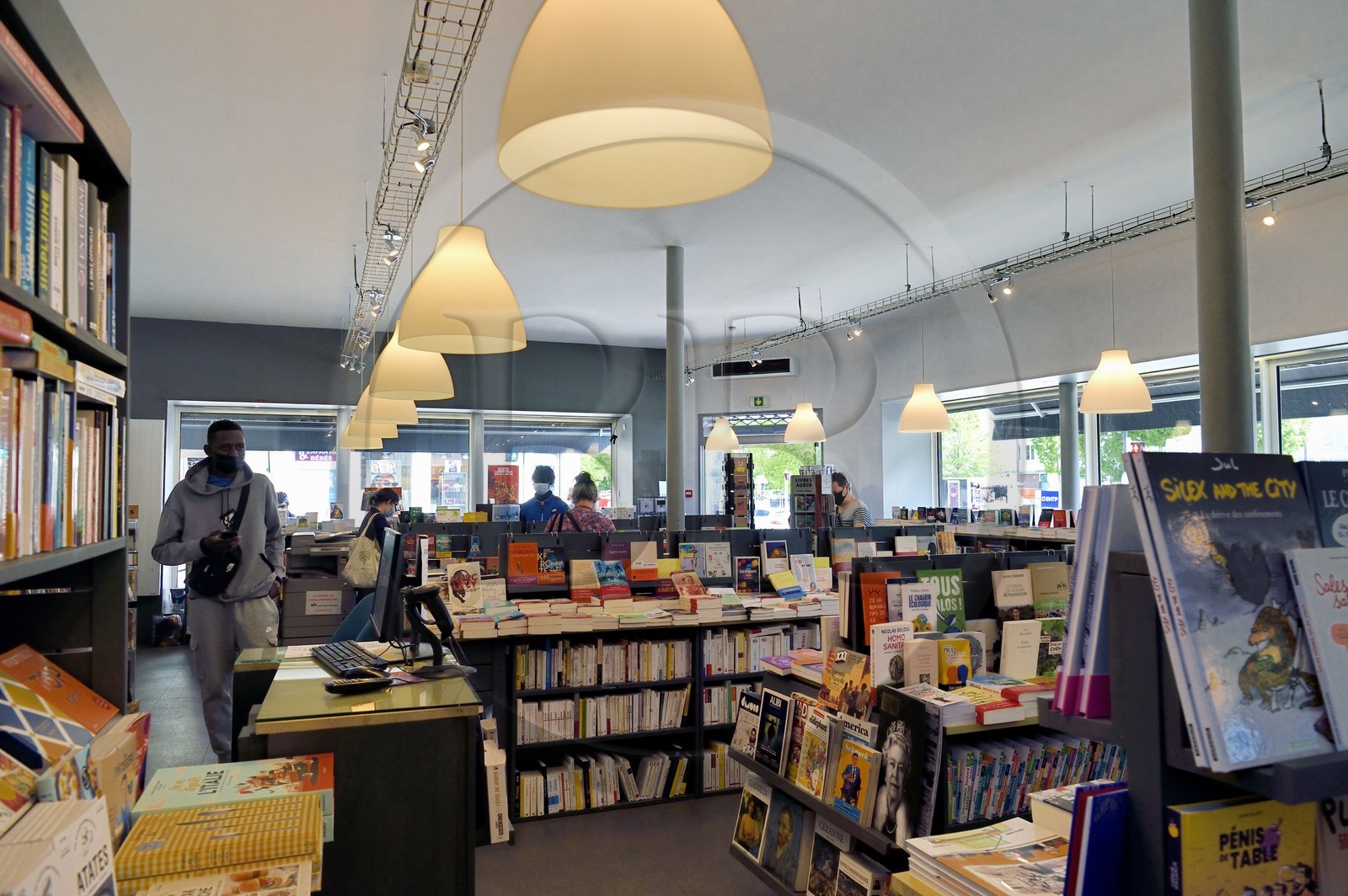 France, Val-de-Marne (94), Champigny-sur-Marne, la librairie L'Instant Lire au centre ville
