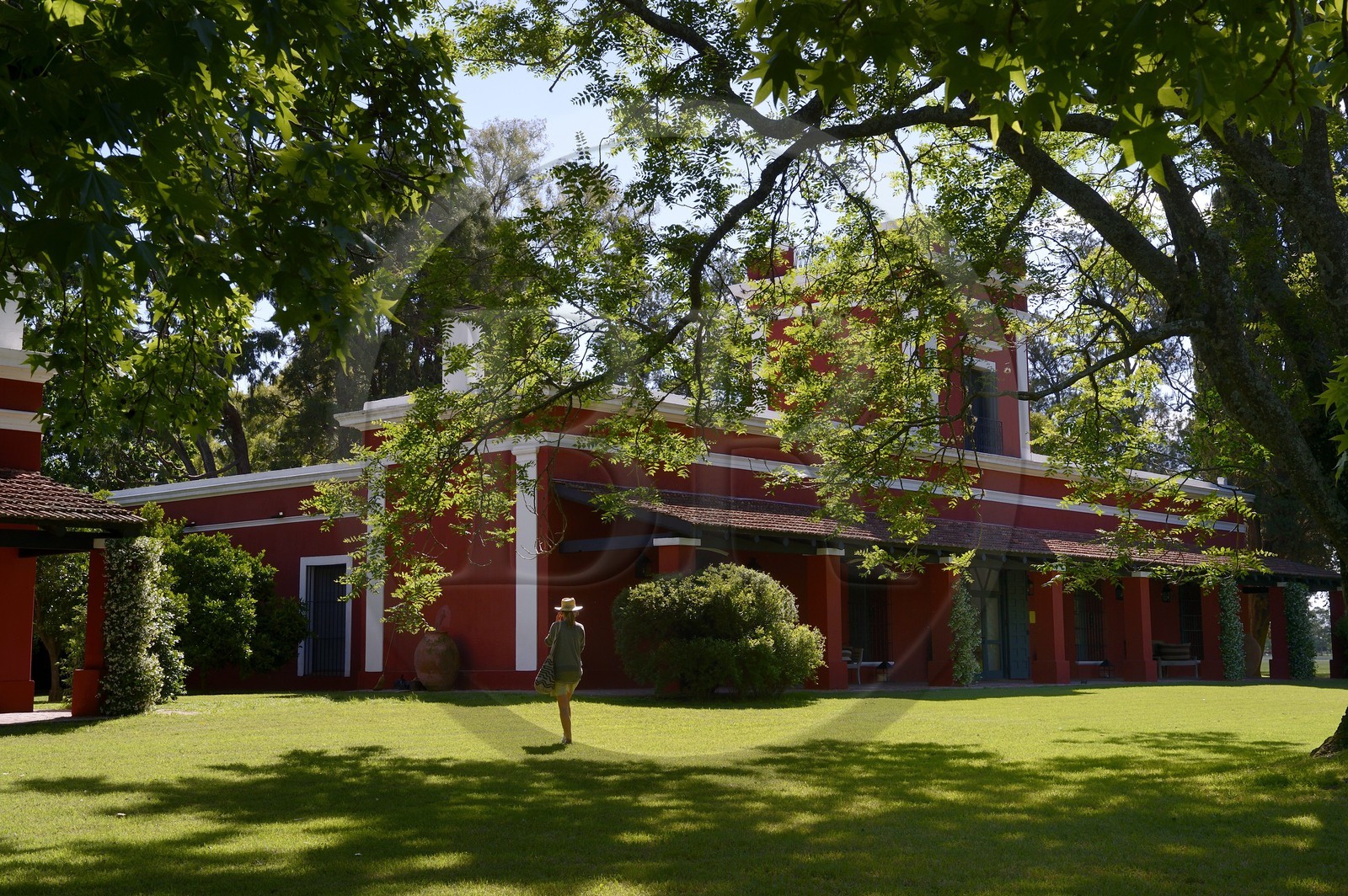 Argentine, province de Buenos Aires, San Antonio de Areco, estancia La Bamba de Areco, le bâtiment historique
