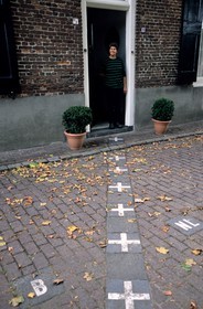 Belgium, Flanders, Baarle-Hertog   Baarle-Nassau village, the Belgium   Netherlands border goes in the middle of the house