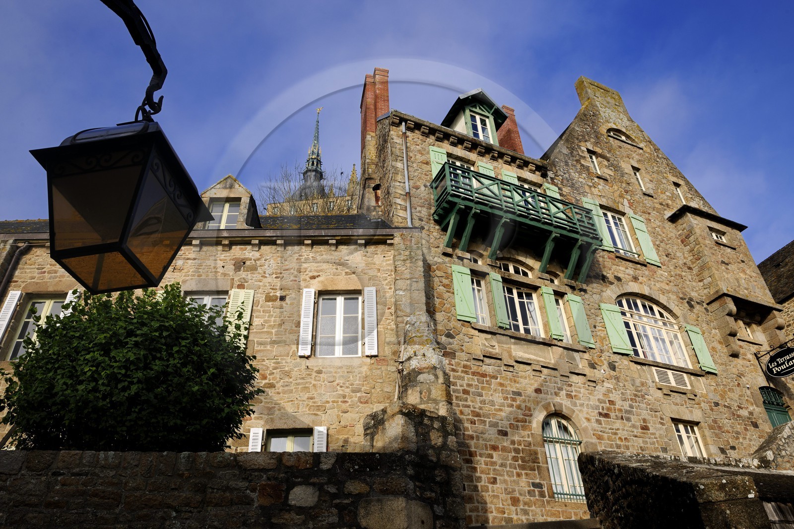 France, Manche, Mont Saint Michel, listed as World Heritage by UNESCO, former house of Mere Poulard