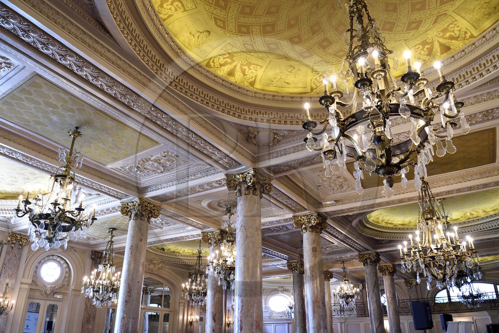 France, Alpes-Maritimes, Cannes, the Carlton palace on the boulevard de la Croisette, the Ballroom