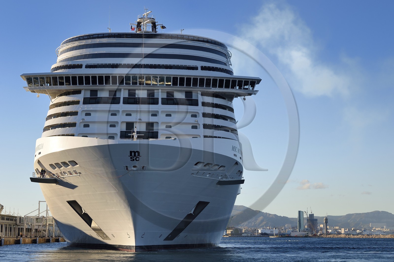 France, Bouches-du-Rhône (13), Marseille, Zone Euroméditerranée, Grand Port Maritime, bateau de croisières