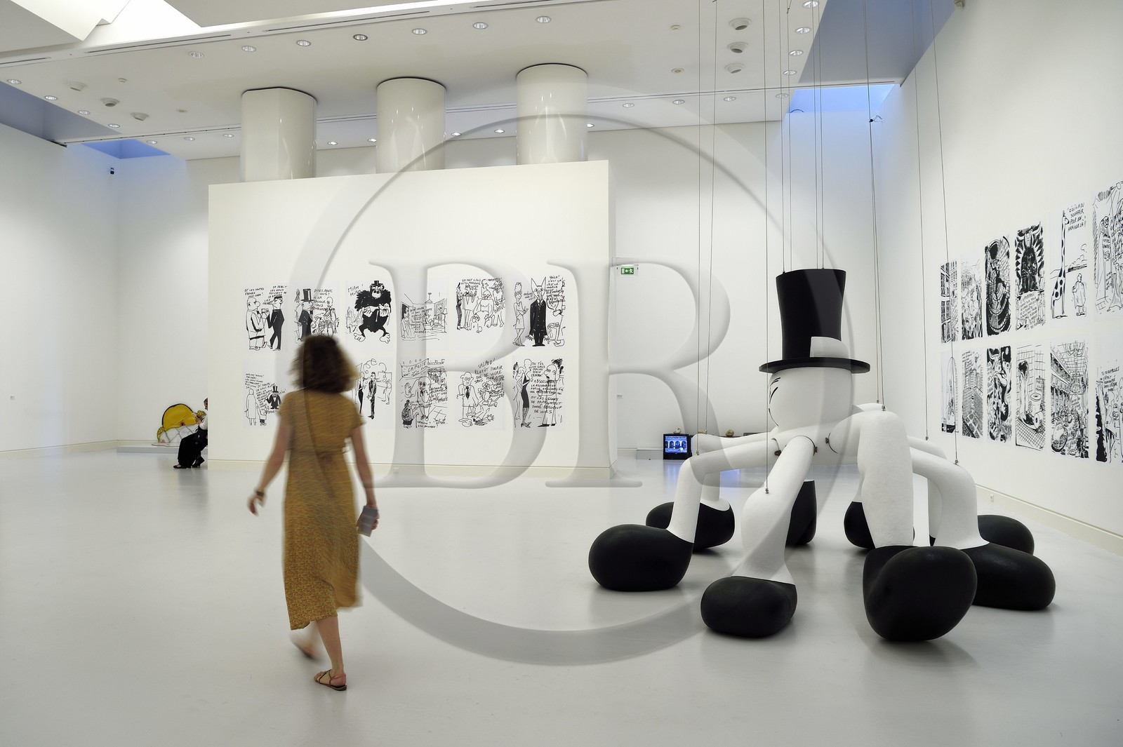 France, Bas-Rhin (67), Strasbourg, Musée d'Art Moderne et Contemporain de Strasbourg (MAMCS) de l'architecte Adrien Fainsilber, Araignée (2001) par Alain Séchas