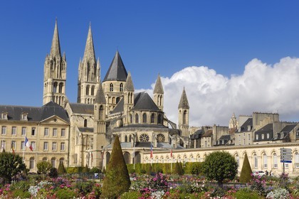 France, Calvados (14), Caen, église Saint-Étienne de Caen ancienne abbatiale de l'abbaye aux Hommes, architecture romane