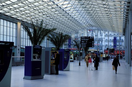 France, Paris (75), la nouvelle verrière de la gare du Nord