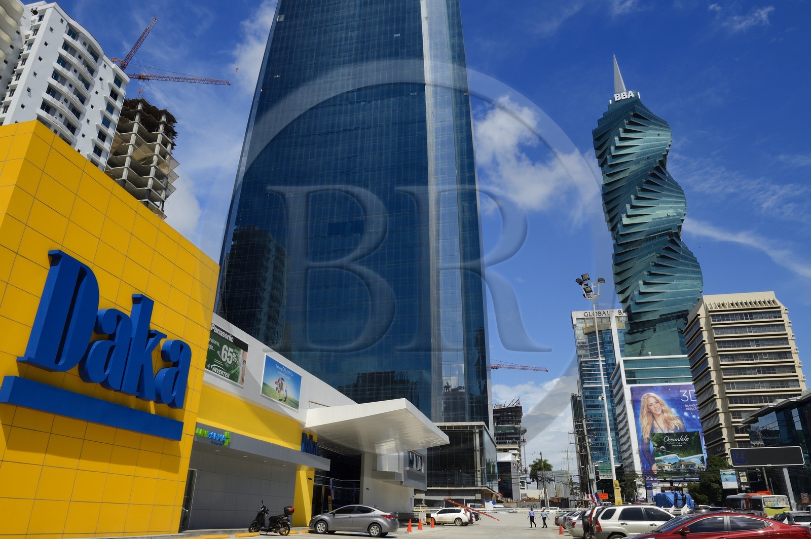 Panama, Panama City, the F&F Tower previously known as the Revolution Tower and also as El Tornillo (the screw)