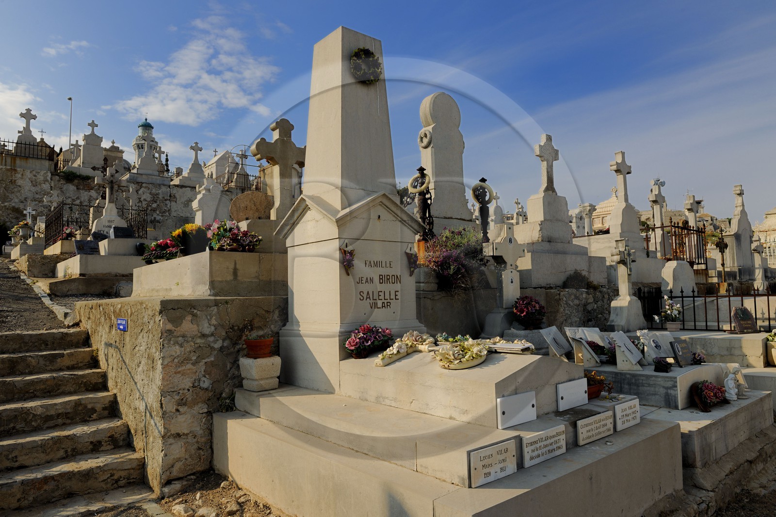 France, Hérault (34), Sète, le cimetière marin Paul Valery