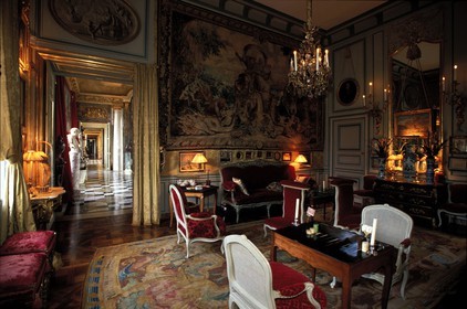 France, Eure (27), Neubourg, Château de Champ-de-Bataille, propriété du décorateur Jacques Garcia, le salon