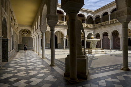 Espagne, Andalousie, Séville, la Casa de Pilatos (la maison de Pilate), palais de style mudéjar, le patio principal