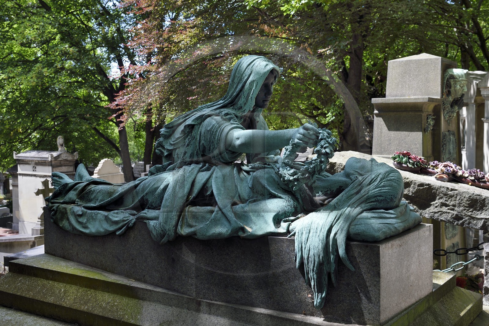 France, Paris (75), cimetière du Père-Lachaise, tombe de la famille Moris