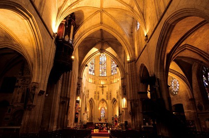 France, Sarthe, La Ferte Bernard, Notre Dame des Marais church