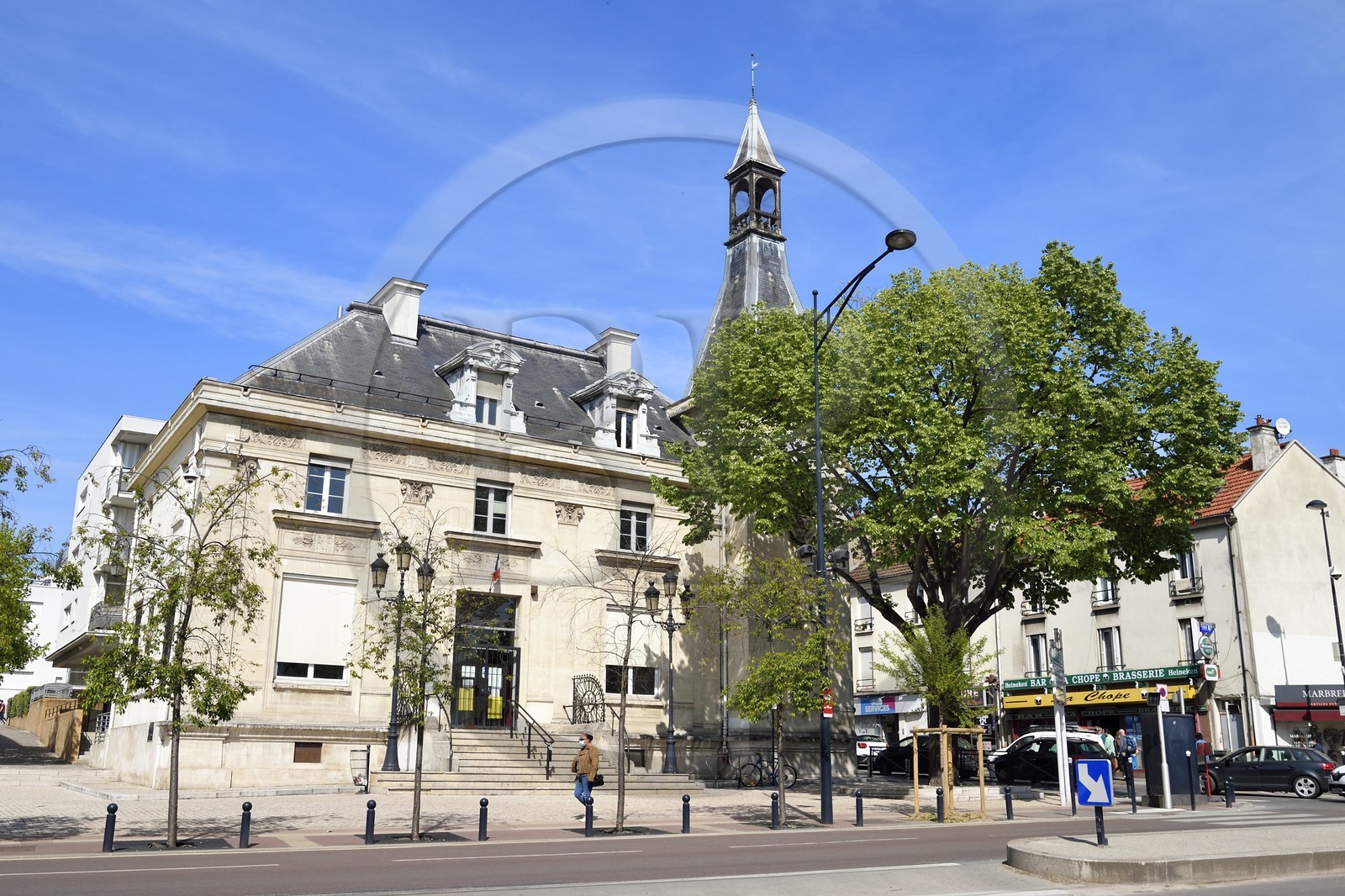 France, Val-de-Marne (94), Champigny-sur-Marne, l'ancienne mairie au centre ville