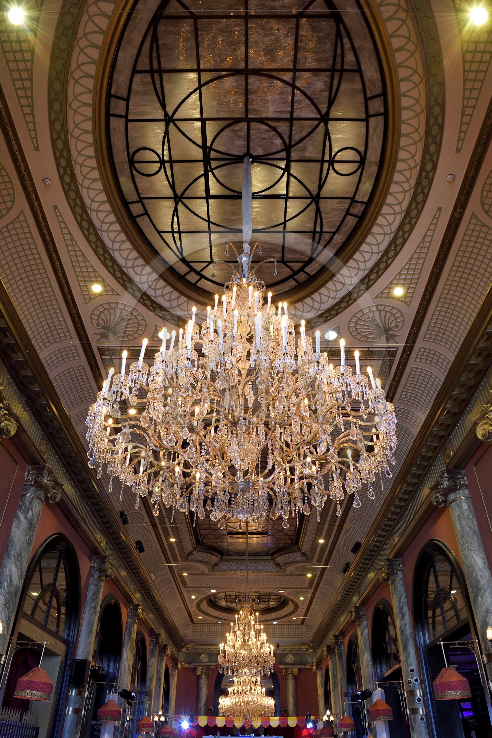 France, Calvados (14), Pays d'Auge, Deauville, le hall d'entrée du Casino Barriere de Deauville