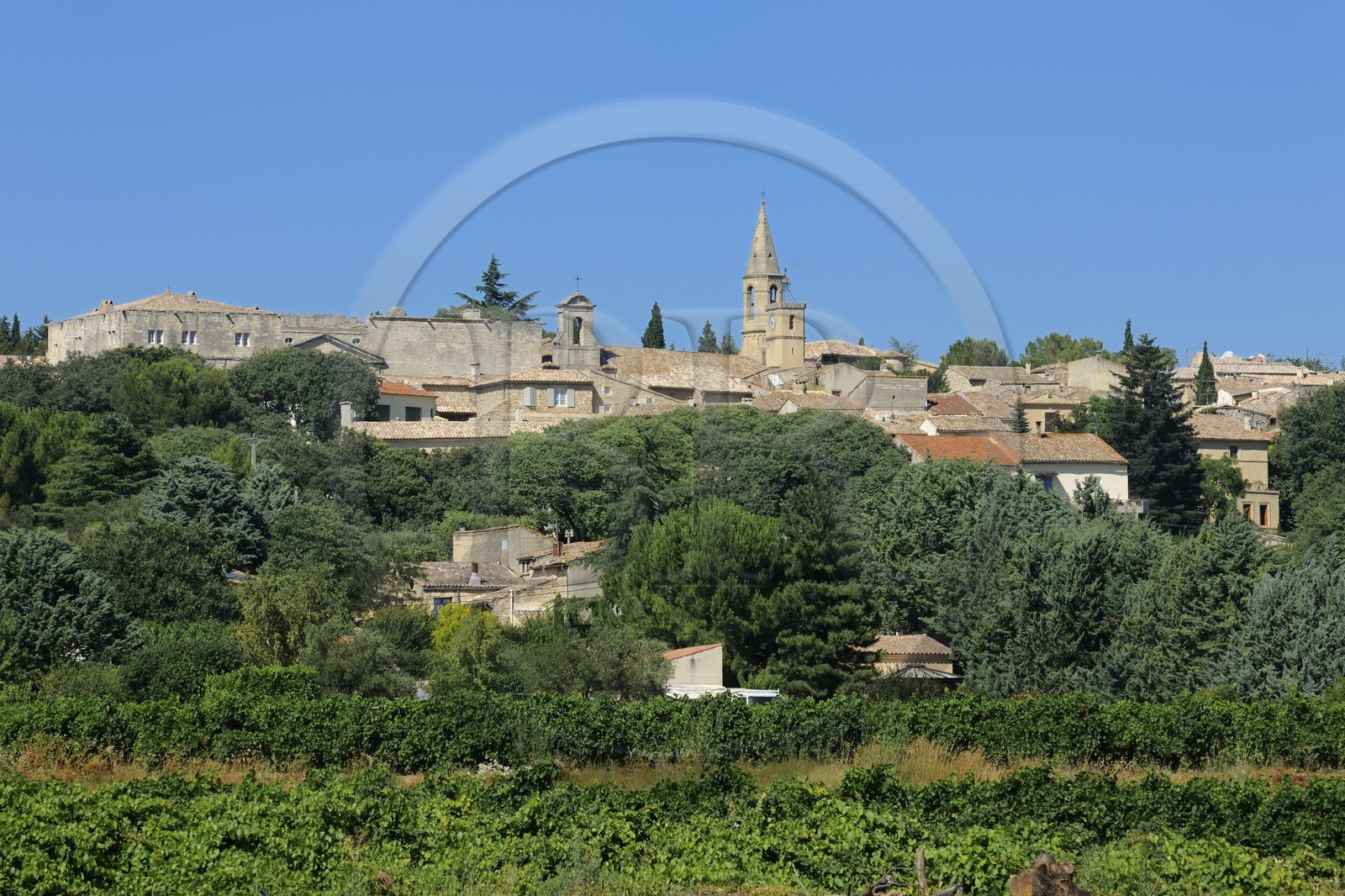 France, Gard (30), région du Pays d'Uzège, village de Saint-Maximin