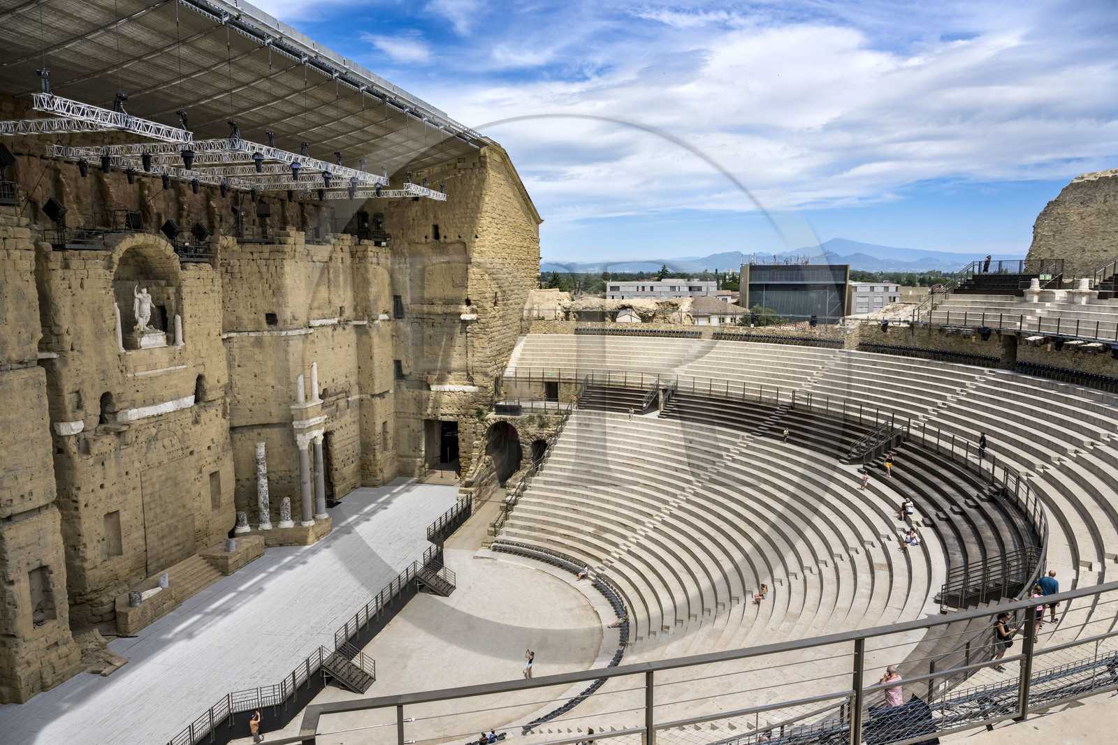 France, Vaucluse (84), Orange, le théatre antique classé Patrimoine Mondial de l'UNESCO, construit sous le règne d'Auguste au Ier siècle