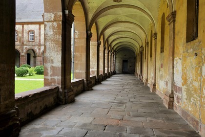 France, Vosges, Senones, capital of the former principality of Salm Salm which used to be part of France in 1793, cloister of the Abbey
