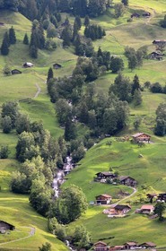 Suisse, Canton de Berne, Oberland Bernois, village de Grindelwald