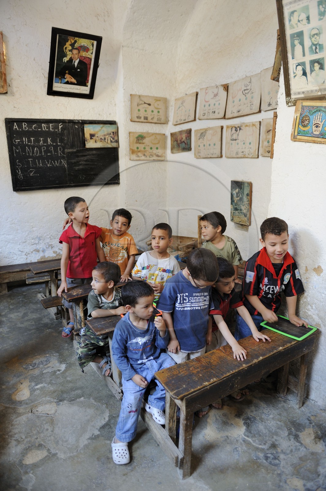 Morocco, Middle Atlas, Fez, Imperial City, Fez El Bali, medina listed as World Heritage by UNESCO, Andalusian District, primary school