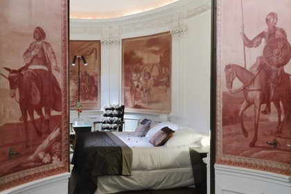 Espagne, Andalousie, Cordoue, hotel Hospes Palacio del Bailio, chambre