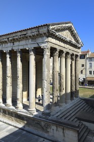 France, Isere, Vienne, Auguste and Livie roman Temple built in the years 25-27 BCE