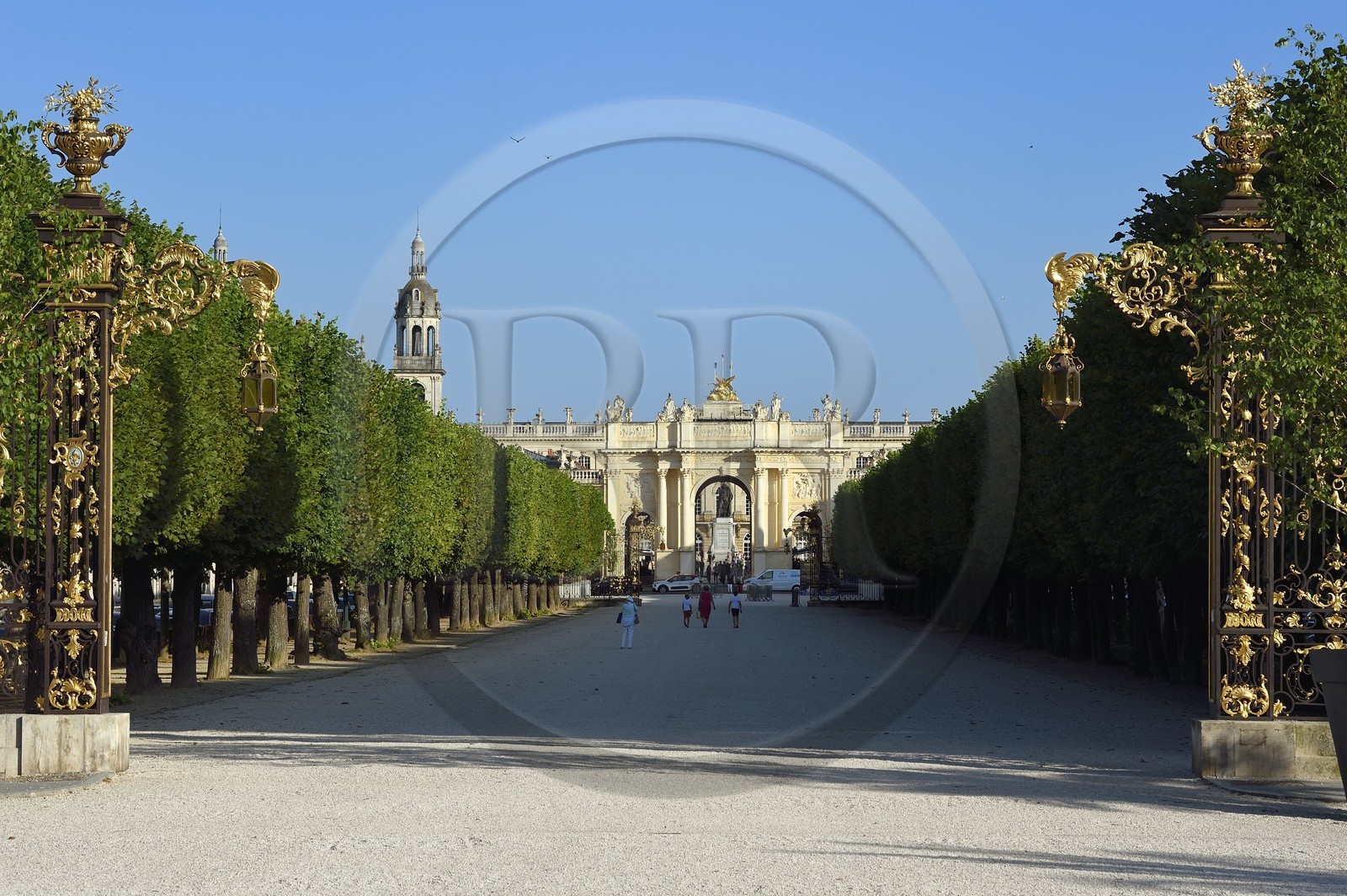 France, Meurthe et Moselle (54), Nancy, Place de la Carrière et l'Arc de Triomphe (la Porte Héré), classés Patrimoine Mondial de l'UNESCO