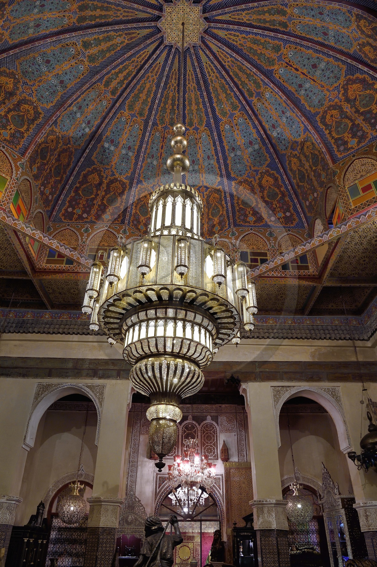 Maroc, Haut-Atlas, Marrakech, ville impériale, Médina classée Patrimoine Mondial de l'UNESCO, le riad de l'antiquaire Trésors de milles et une nuit