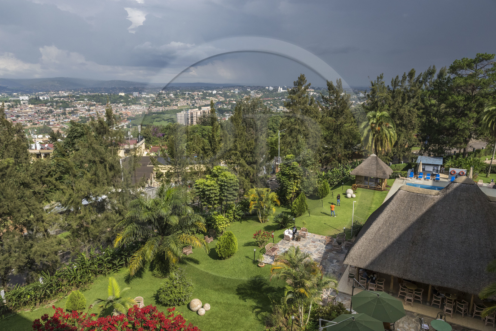 Rwanda, Kigali, centre ville Kigali CBD, Hotel des Mille Collines, premier grand hotel historique du pays