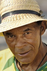Brazil, Minas Gerais state, Diamantina, garimpero, gold prospecter in a river (Gold Route, Estrada Real)