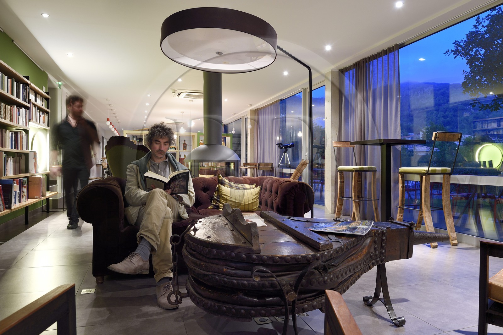 France, Corse du Sud, Prunelli river valley, Bastelica, Boutique Hotel Artemisia