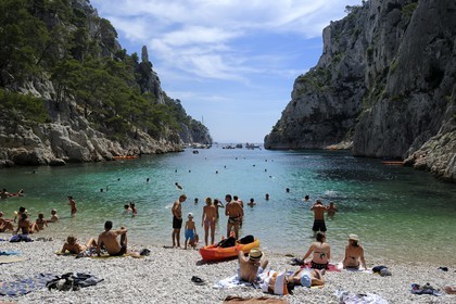France, Bouches du Rhone, Cassis, En Vau creek (calanque)