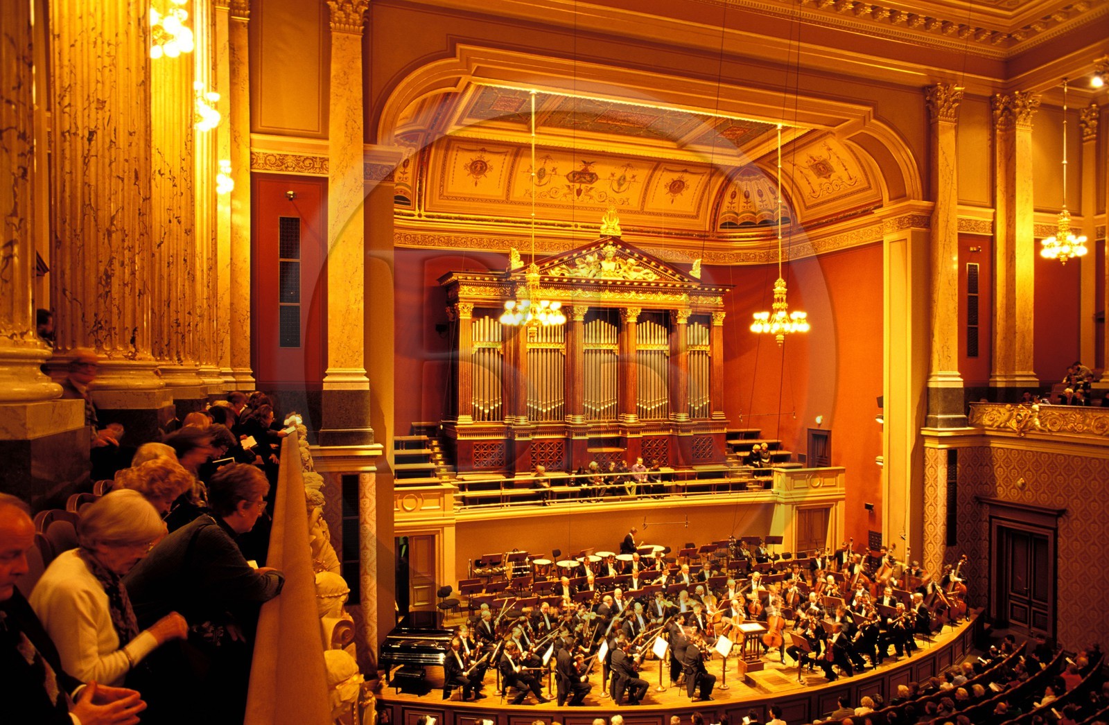 Czech Republic, Prague, the Rudolfinum concert hall and the philharmonic orchestra