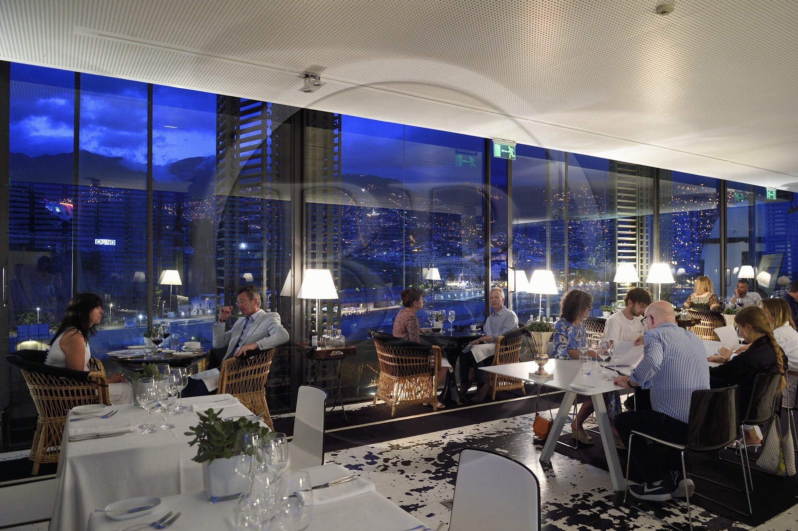 Portugal, Ile de Madère, Funchal, restaurant du Design Centre Nini Andrade Silva