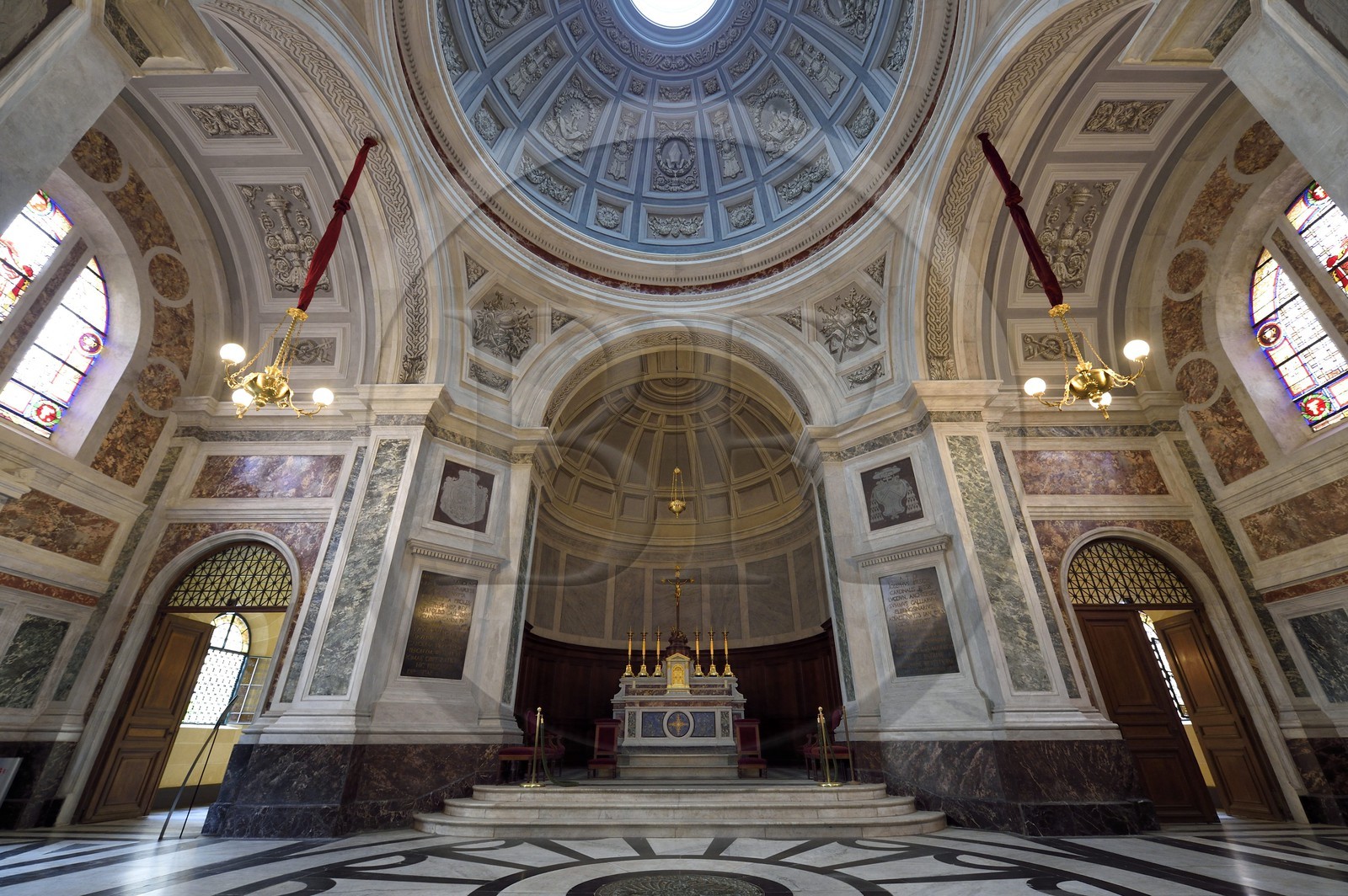 France, Corse-du-Sud (2A), Ajaccio, Palais Fesch, la chapelle impériale construite sous Napoléon III