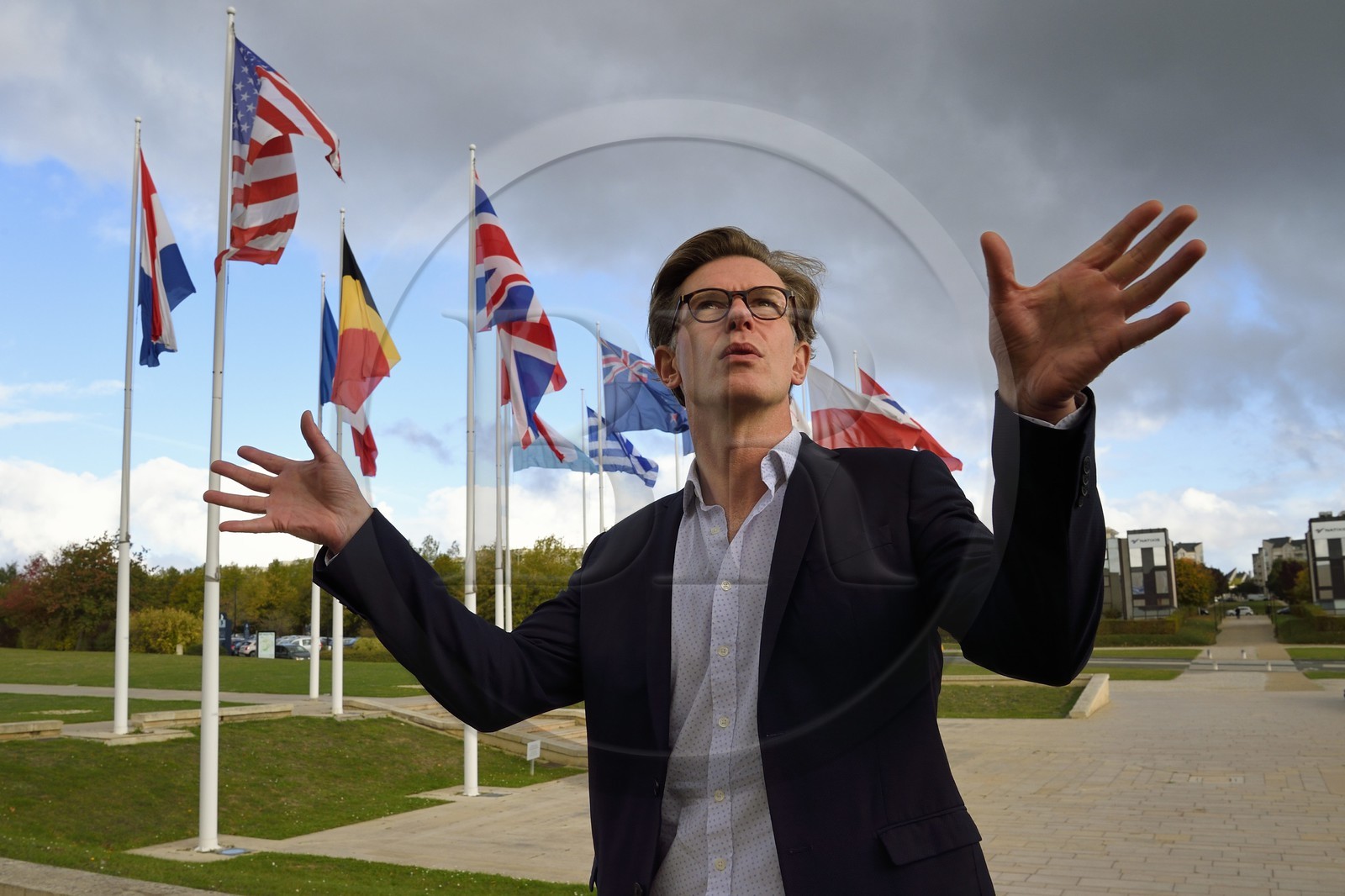 France, Calvados (14), Caen, le Mémorial pour la Paix, Franck Moulin, directeur adjoint du Mémorial