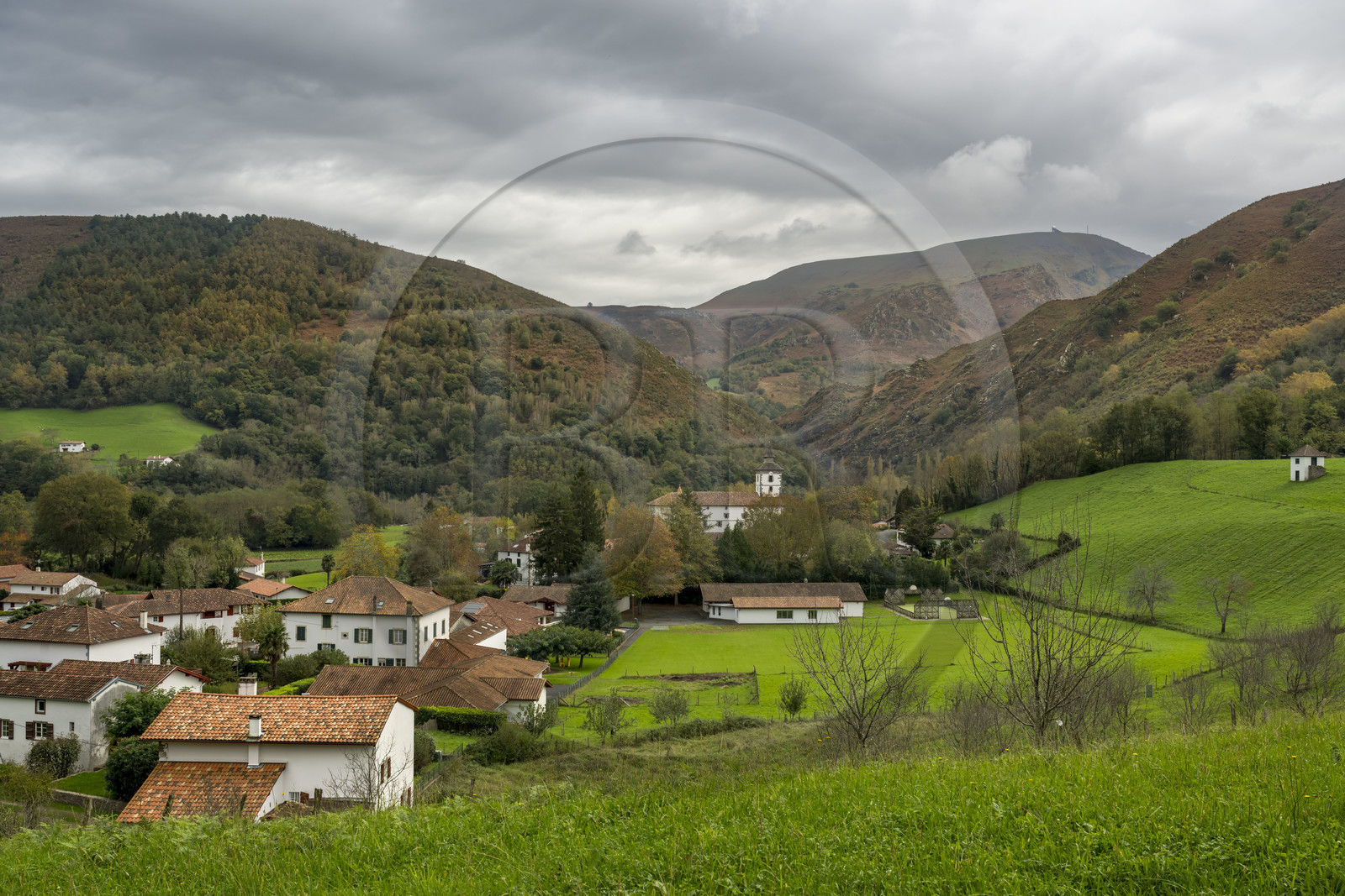 France, Pyrenees Atlantiques, Basque Country, Itxassou, Saint Fructueux church