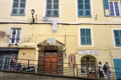 France, Haute Corse, Bastia, Honoré de Balzac lived at 23 rue du Général Carbuccia in March 1838