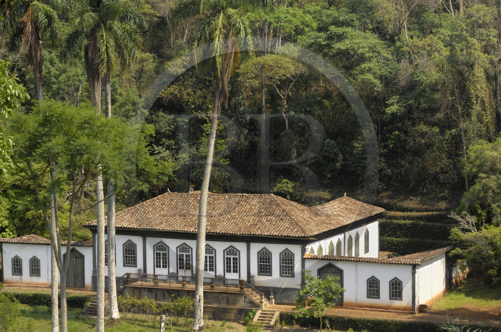 Brésil, Etat du Minas Gerais, ville de Serro, la ferme chacara do Barao do Serro (Route de l'or, Estrada Real)