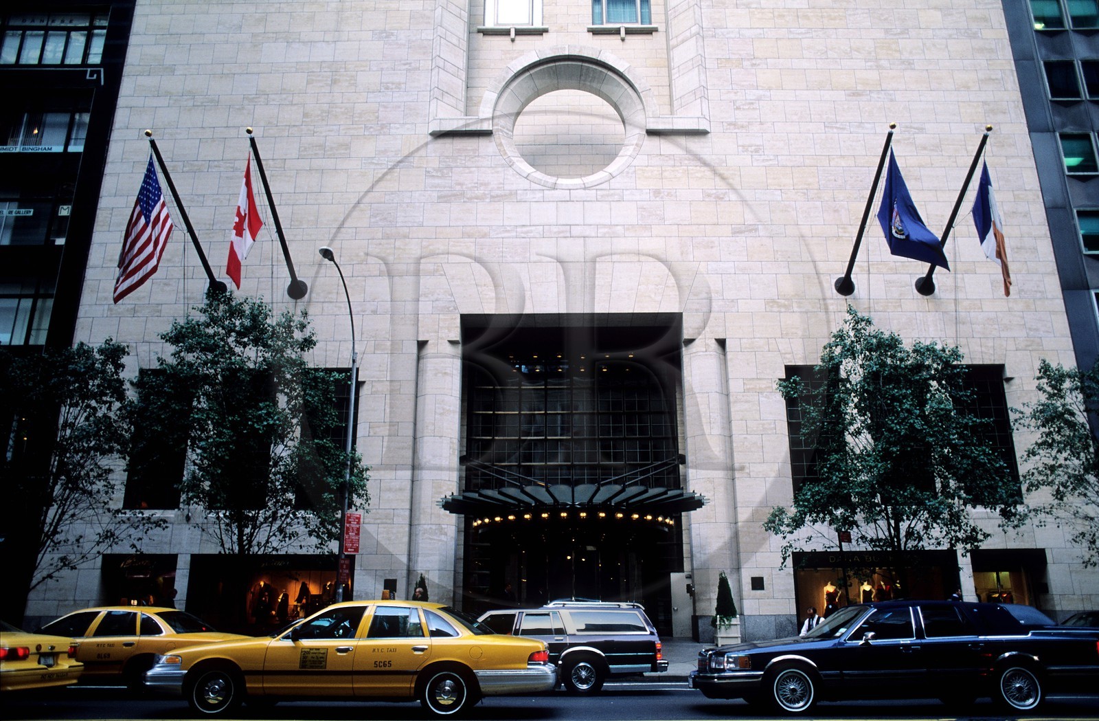 Etats-Unis, New York, Manhattan, Midtown, 57 st, le Four Seasons (architecte I Ming Pei)
