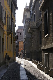 Italy, Lombardy, Milan, via del Carmine in the old town